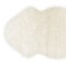Homeroots 2.5 x 2 x 3 in. Icelandic Sheepskin Single Short-Haired Rug White 293181 - alternate 2